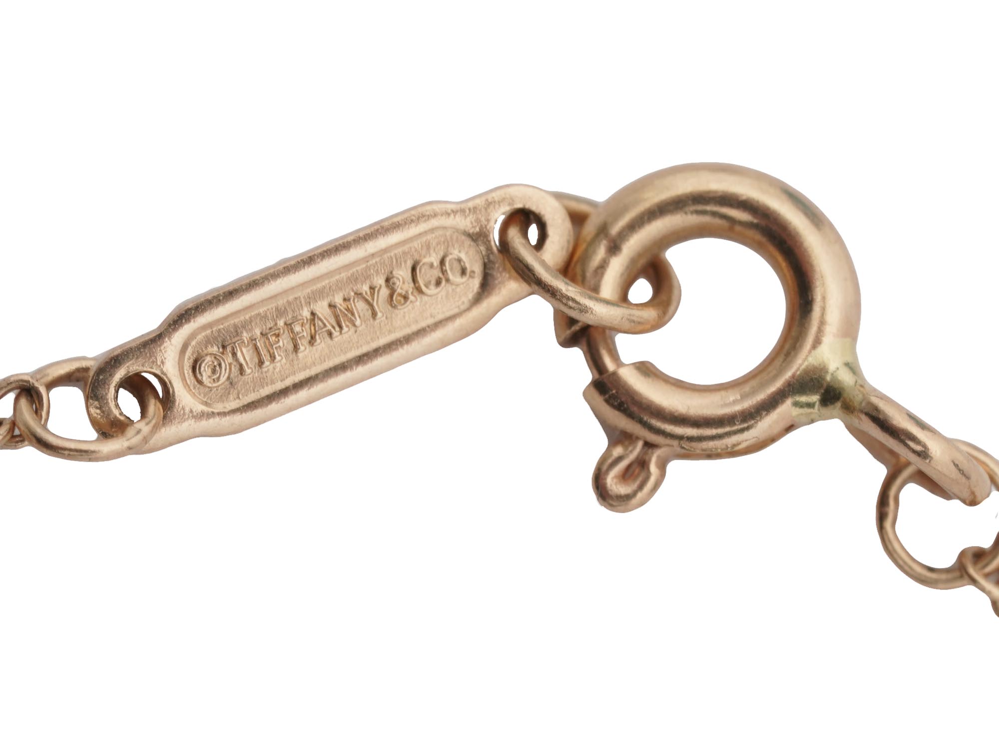 PINK GOLD PENDANT WITH VIKING CHARM BY TIFFANY CO PIC-4